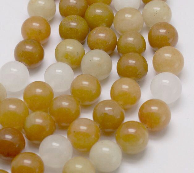 Edelsteine: Jade Perlen Topas 4mm gold orange, 1Strang – Neu (gemäss Beschreibung) aus Alpnachstad von perlengaby 1