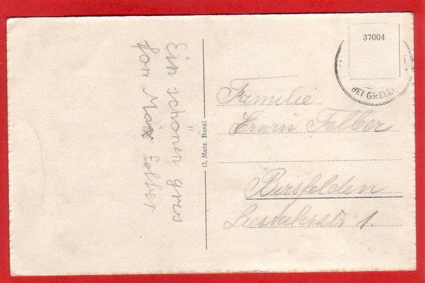 Cartoline postali: NENZLINGEN, GASTHAUS AUG. DANNACHER – Usato da Grüningen venduto da Kartenlaube 1