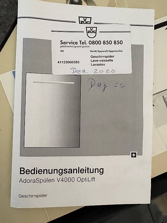 Lavastoviglie: Geschirrspüler VZug – Usato da Ilanz venduto da heb_w8pr 2