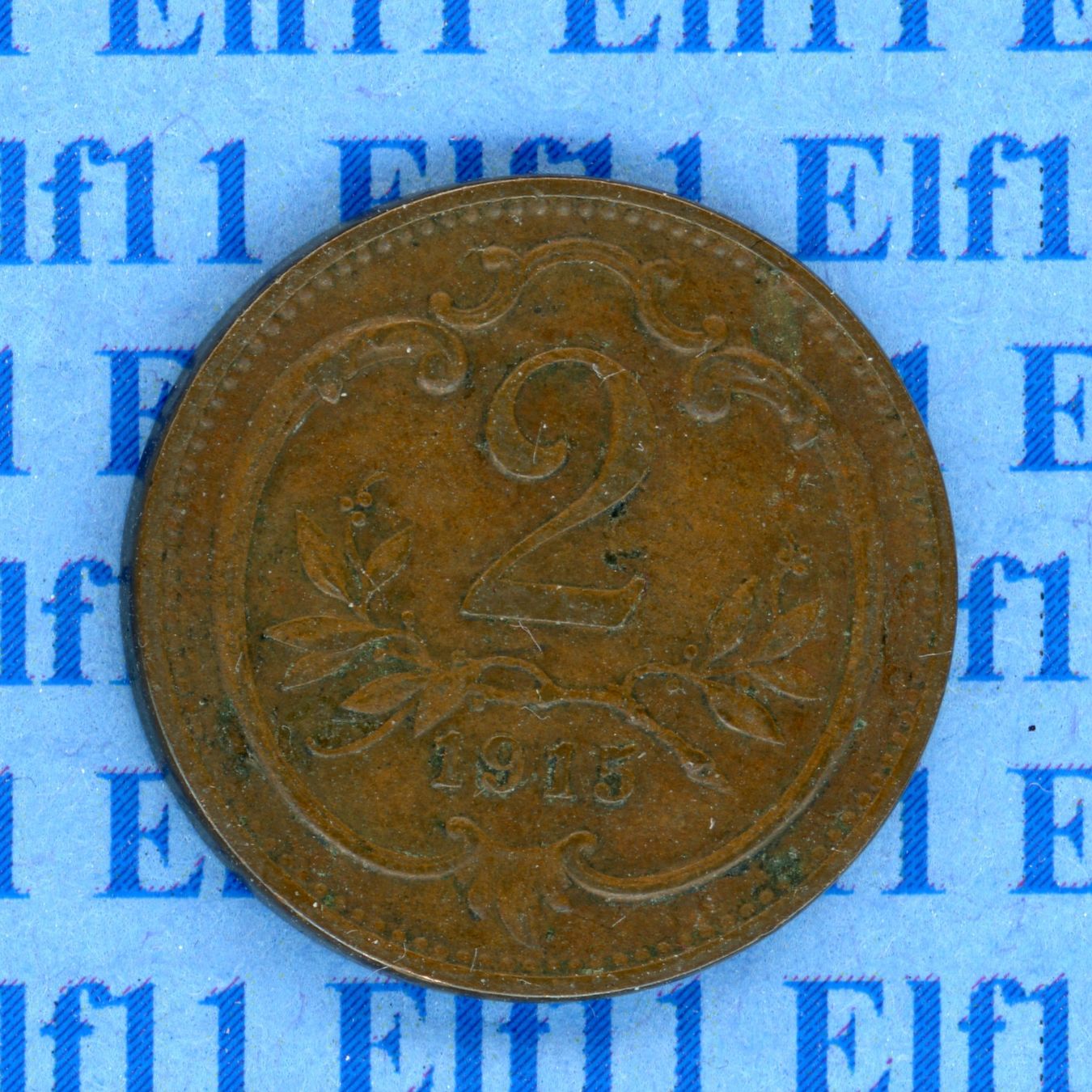 Tutti le monete: ATK___0.02 1915 vz 2 Heller – Usato da Widnau venduto da Elf11