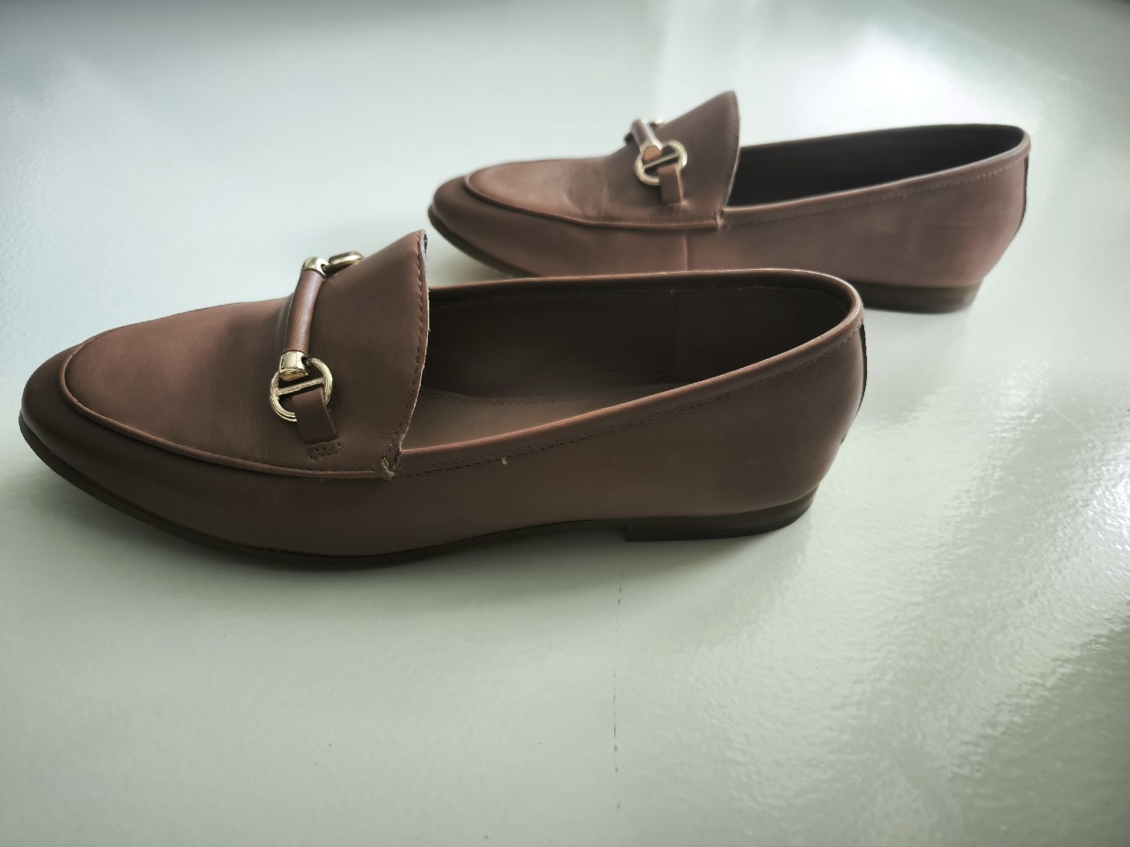 Dune London Scarpe da donna: Dune London Lederslipper, hellbraun, Größe 39 – Usato da Wallisellen venduto da C_DM 3