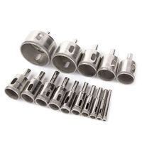 15x Glasbohrer Diamantbohrer Set 6-50mm