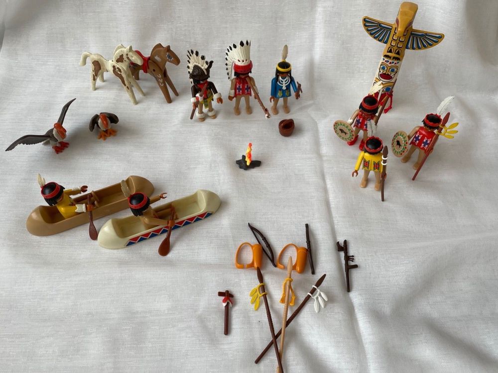 PLAYMOBIL FIGUR FRAU INDIANER INDIANER INDIANER WESTERN DORF TIPI