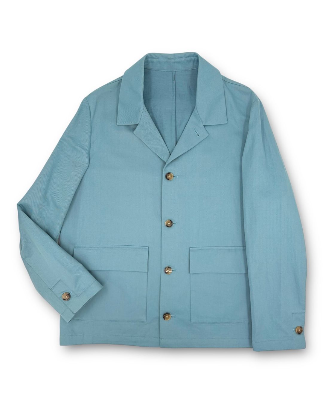 Jacken: PT Torino Shacket Leinen blau Gr. 50 – Gebraucht aus Binningen von Designerlabels 1