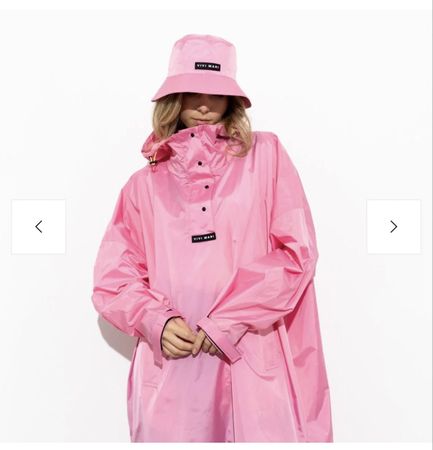 Regenponcho von Vivi Mari in soft pink, inkl. Hut, neuwertig