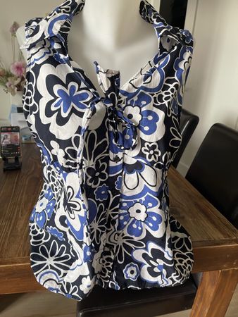 Chemise BONITA bleu 44 état neuf 100% coton 