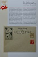 Privatganzsache Ziffermuster und Helvetia Brustbild 1907