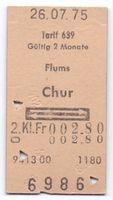 Billette Flums - Chur 1975