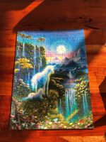 Adventskalender Puzzle, Zauberwelt der Einhörner mit Wasserf