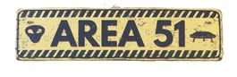 AREA 51  - Blechschild (neu, OVP)