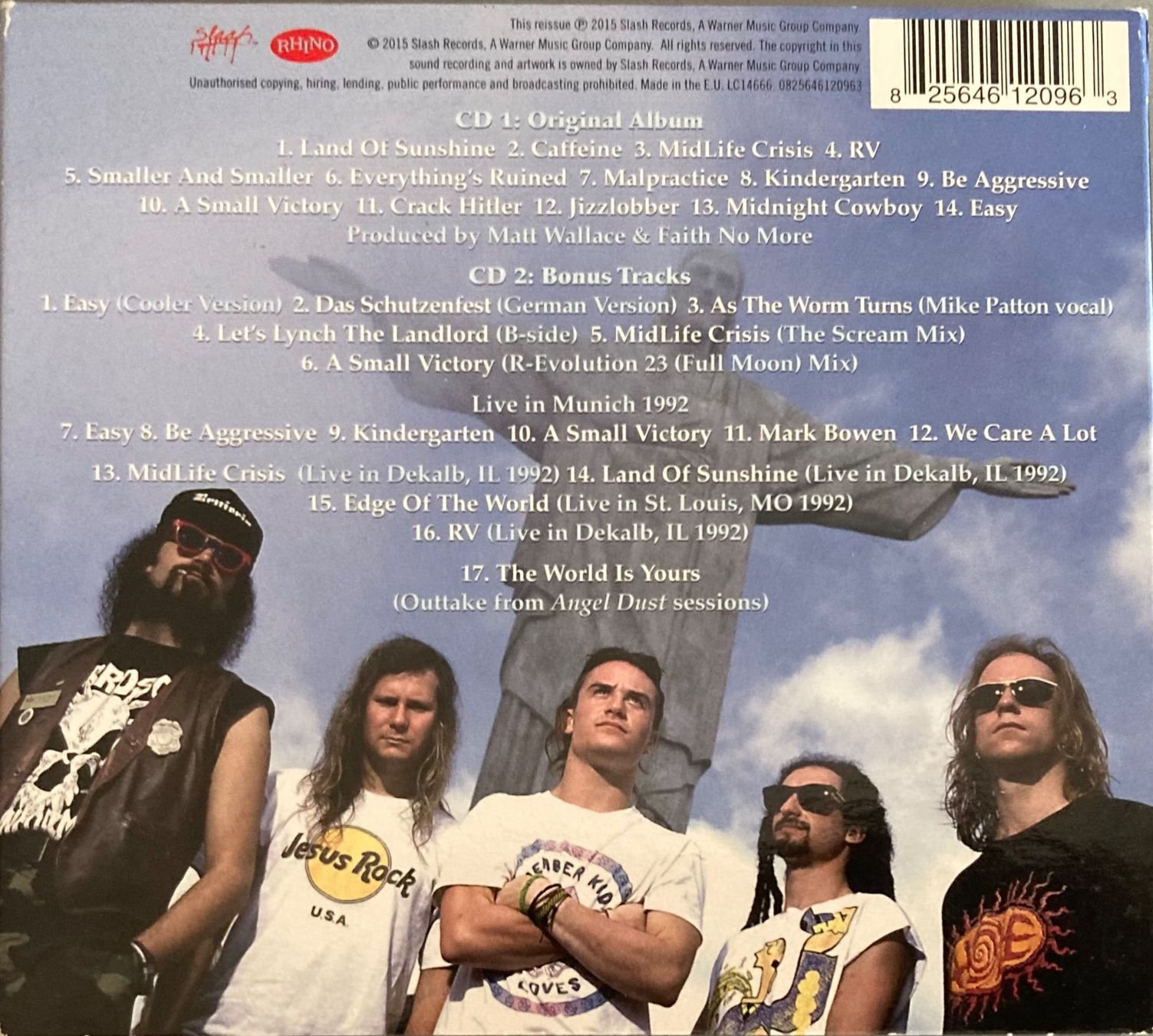 CD: FAITH NO MORE - ANGEL DUST – Usato da Poliez-Pittet venduto da Newtown-Records 1