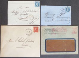 FRANCE: 4 pièces postales des années 1867 à 1931