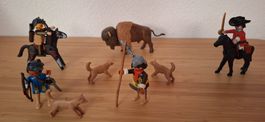 Playmobil Wilder Westen Bison - Jagd mit Hunden und Figuren