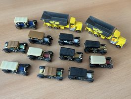 11 Autos und 2 Lastwagen für einen Preis