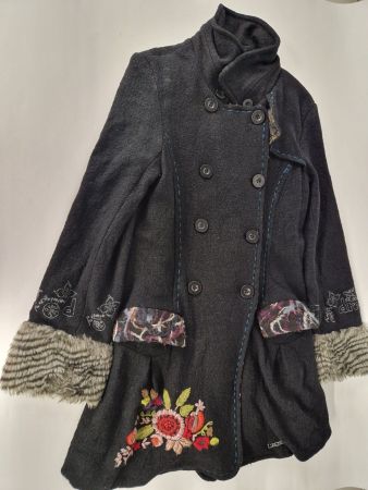 Desiguard Damen-Mantel Schwarz