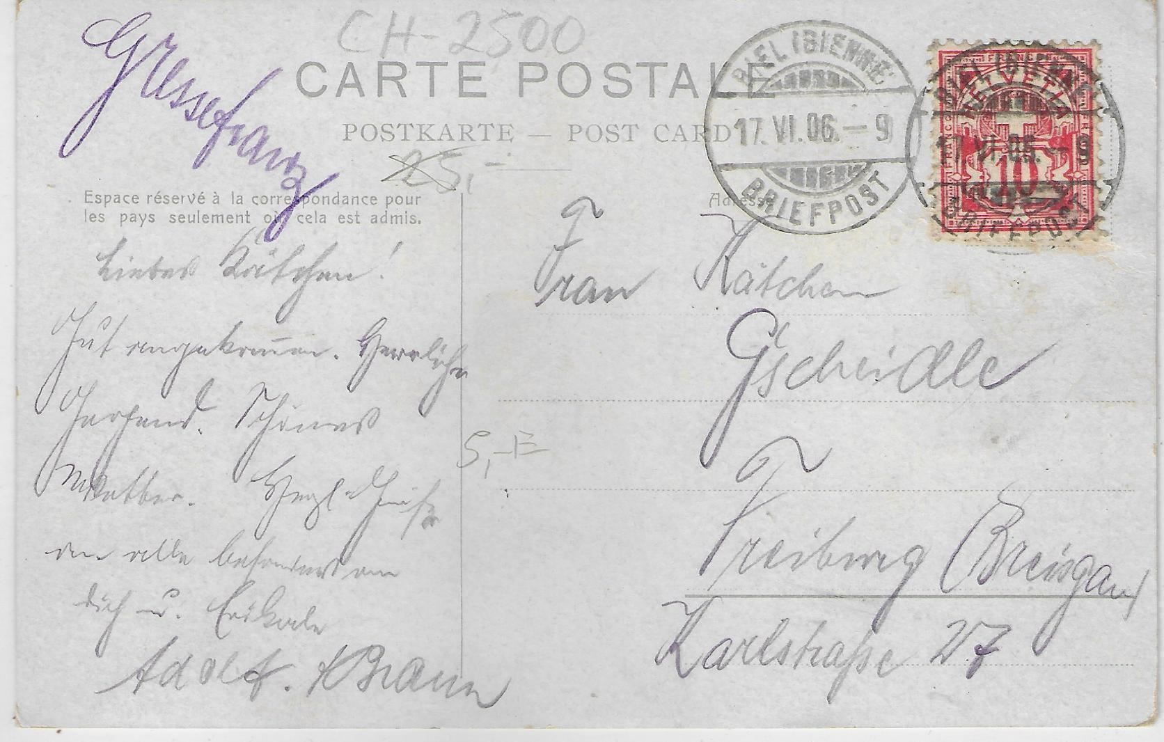 Cartoline postali: Grand Hotel de Macolin s/Bienne - Litho – Usato da Ettingen venduto da Kartenplanet 1