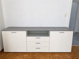 Sideboard weiss grau mit Schubladen guter Zustand