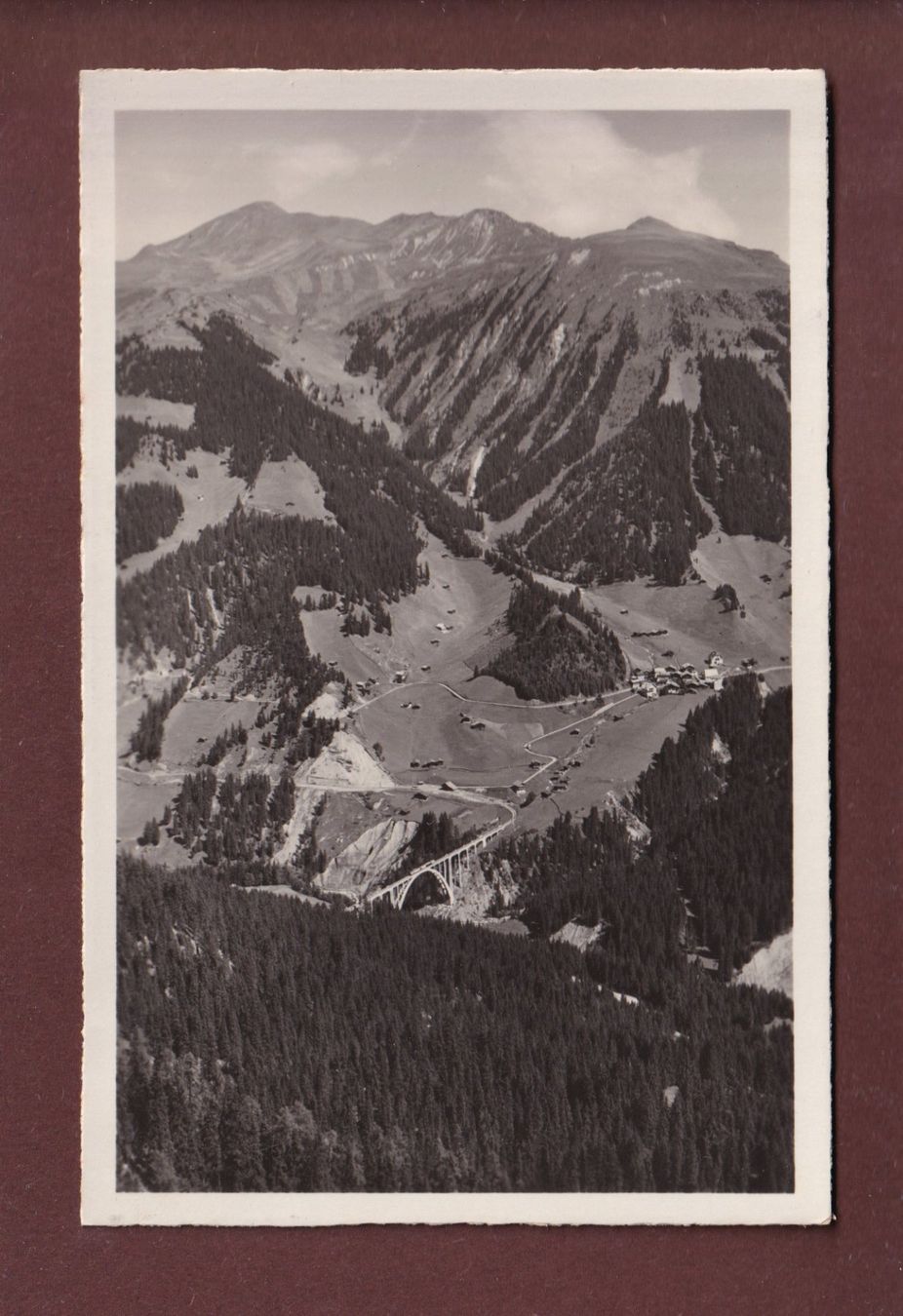 Cartoline postali: AROSA - Aussicht Langwies - 1929 – Usato da Pully venduto da nicecards