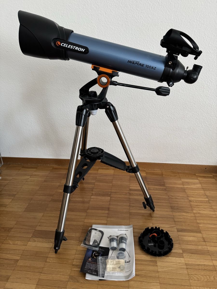 Celestron Telescopi: CELESTRON Inspire 100mm AZ Refraktor Teleskop – Usato da Zunzgen venduto da milesdavis76