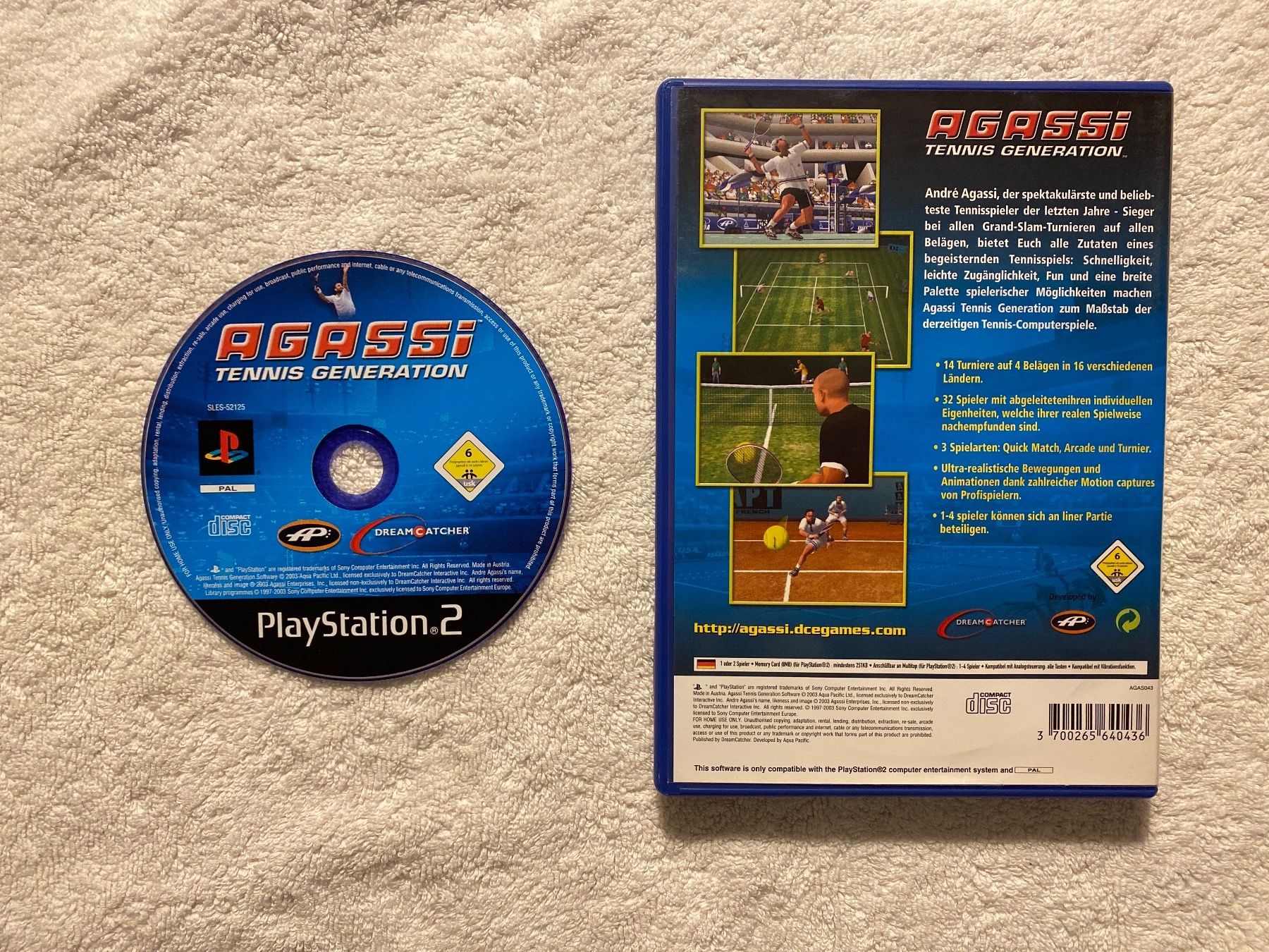 Sony Spiele: Agassi Tennis Generation PS2 – Gebraucht aus Reichenbach i. K. von Daniel840 1