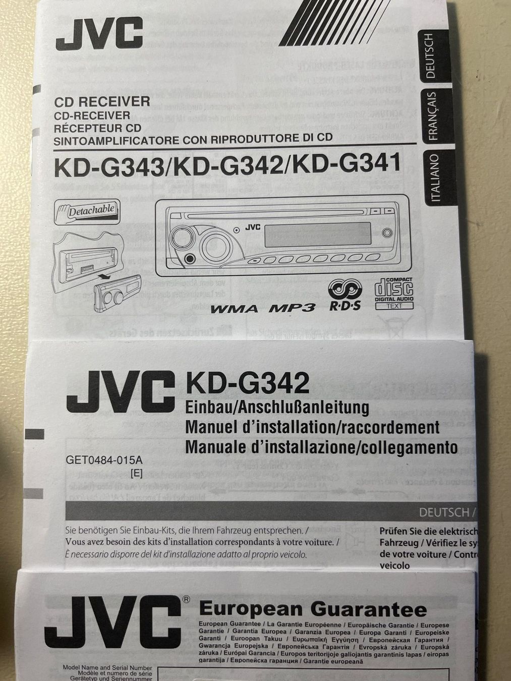 JVC Radio: JVC CD Autoradio – Usato da Kandergrund venduto da ThoStre 5
