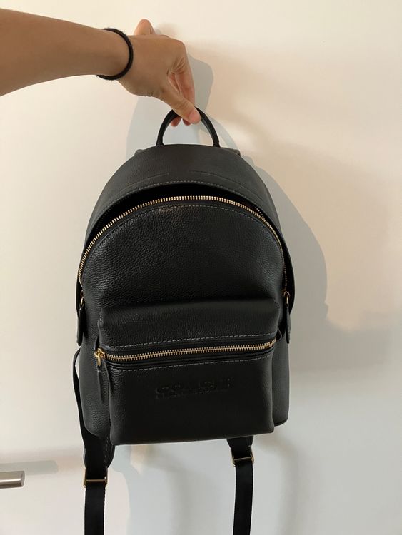Coach backpack black leather Kaufen auf Ricardo