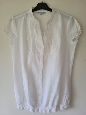 Bluse Shirt Clockhouse Grösse M weiss