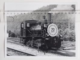 Orig. Fotografie Bahn SihlTB Zürich 1962 Dampflok E 3/3 Nr.5