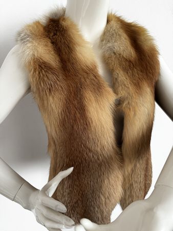Echter Rotfuchs Pelz Weste Gr. XS/S