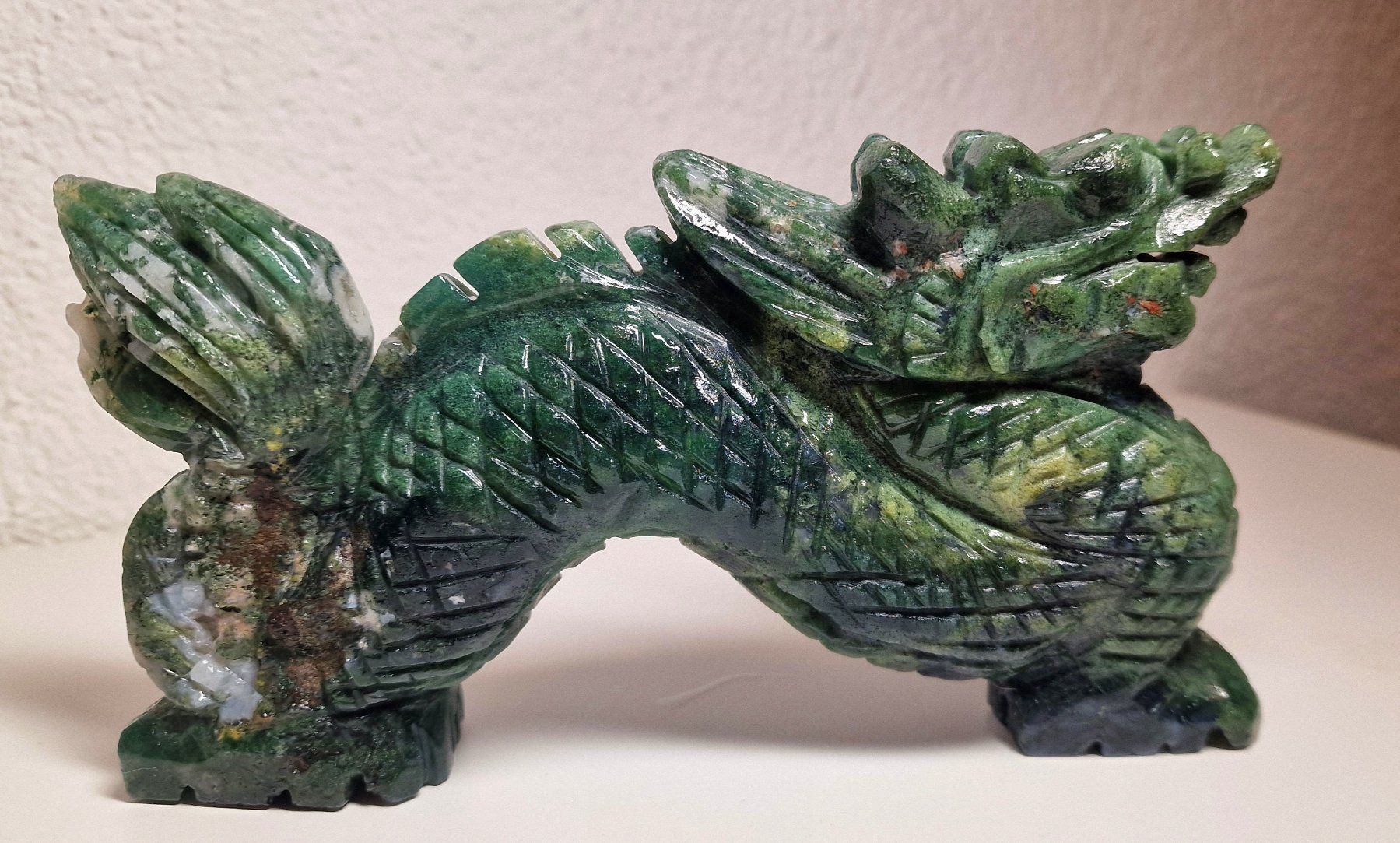Minerali & Pietre curative: Moosachat Chinesischer Drache 695g – Nuovo (secondo la descrizione) da Matzingen venduto da Shay_Crystalz 3
