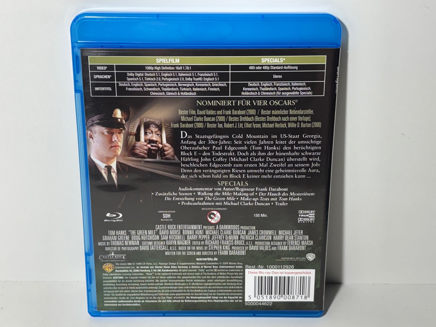 Alle DVDs: The Green Mile Blu Ray – Gebraucht aus Wilderswil von Mr.Fury 1