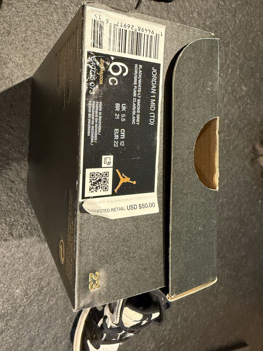 Jordan Schuhe für Jungen: Baskets Jordan 1 Mid Bebé Taille 6C – Neu und originalverpackt aus Villaz-St-Pierre von pepe86 3