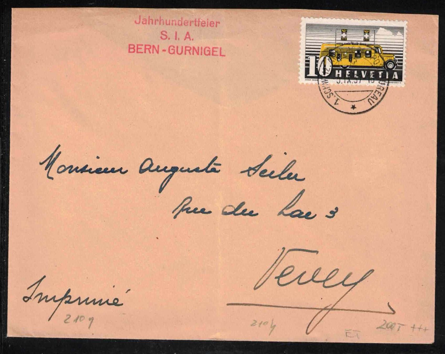 Tutti i francobolli: 1937, Postauto 210y auf FDC – Nuovo (secondo la descrizione) da Nuglar venduto da Stamp88