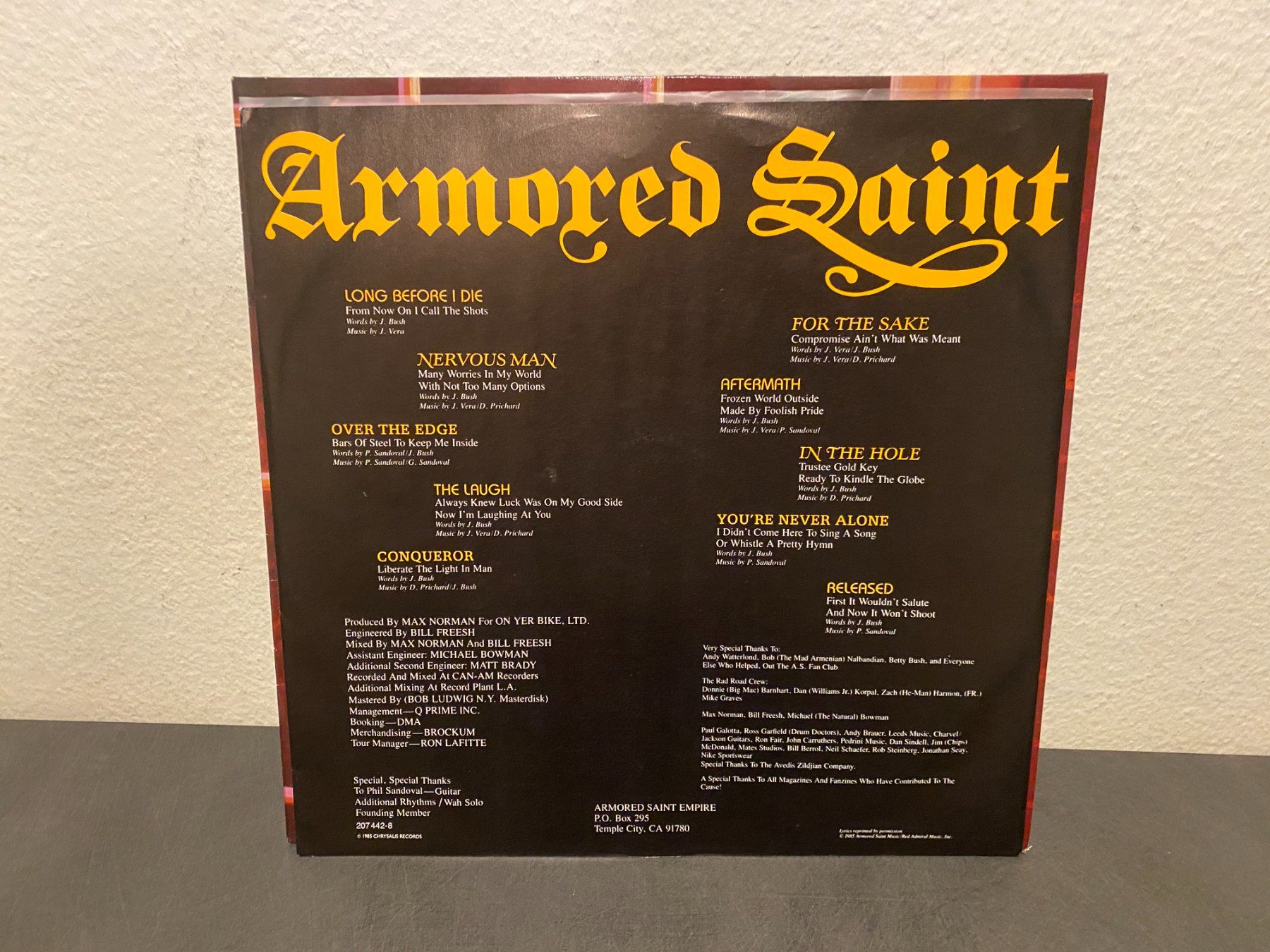 Schallplatten: Armored Saint - Delirious Nomad Orginal LP 1985 – Gebraucht aus Basel von VinylLover68 5