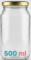 33x Neue Einmachglas mit Golddeckel 500 ml  