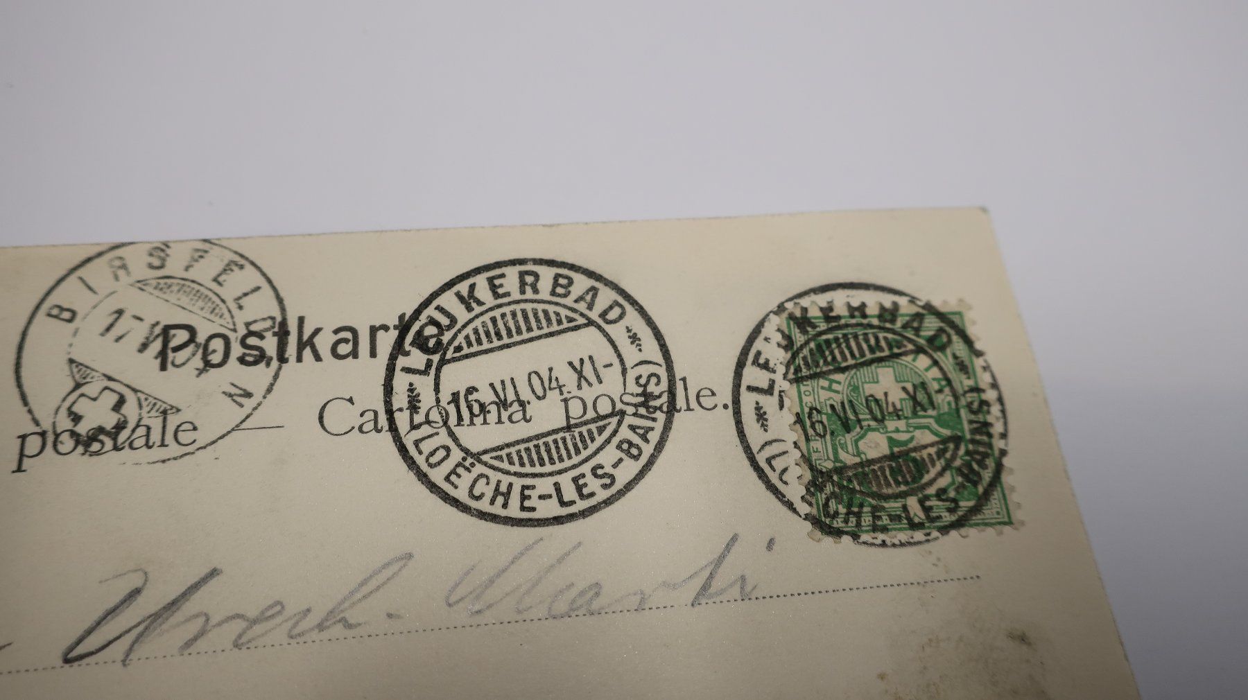 Cartoline postali: Grand Bains à loèche-les-Bains  1904 – Usato da Cormoret venduto da Pascalll2001 3