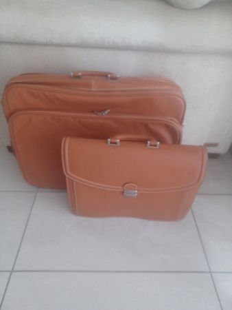 Sac en cuir Vintage, Couleur Camel, Excellent état!
