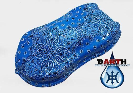 Fogli trasparenti: Wassertransfer-Folien "Bandana Blau" – Nuovo e nell'imballaggio originale da Schönenwerd venduto da Wassertransferdruck