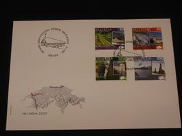Pro Patria FDC 2009 Nr. 304 - 307 Kulturwege Schweiz III
