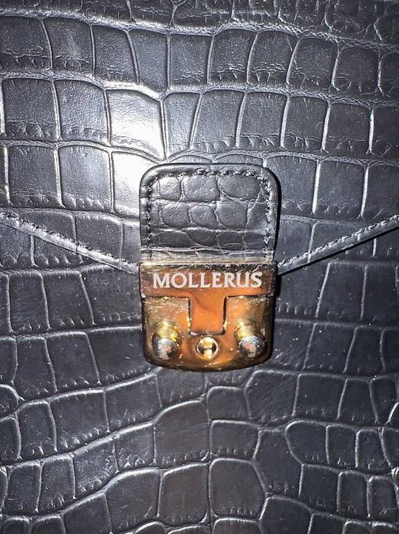Borse da donna: Mollerus Croco Tasche schwarz Modell Marly – Usato da Zürich venduto da _nushy 1