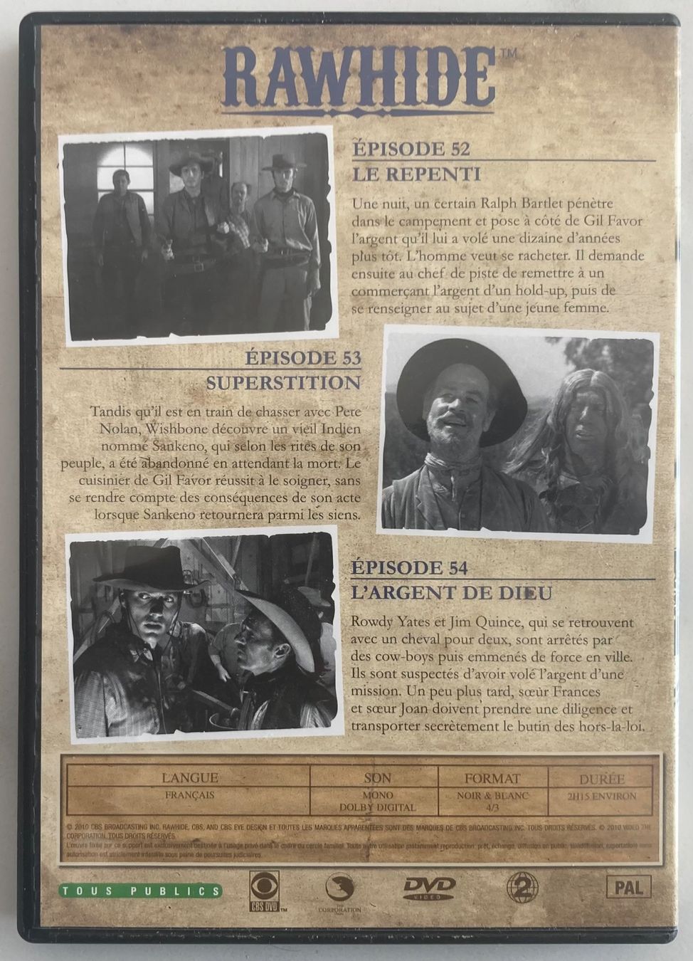 Tutti i DVDs: CLINT EASTWOOD - RAWHIDE N°18 – Usato da Poliez-Pittet venduto da Newtown-Records 4
