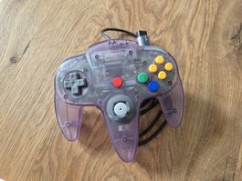 Nintendo 64 Controller lila mit Steel n64 Bowl!
