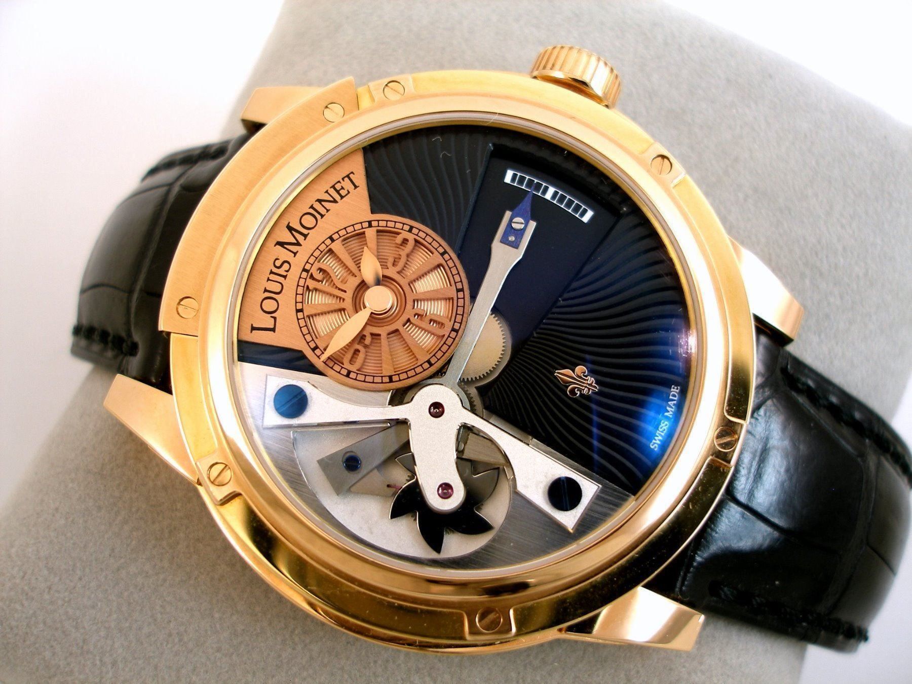 Orologi: LOUIS MOINET TEMPOGRAPH 18K REF. LM.13.65.51 AUTOMATIK NEUE – Nuovo (secondo la descrizione) da Zürich venduto da SWISSTIMEARTS-AG