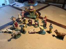 Krippenfiguren-Set alt; guter Zustand
