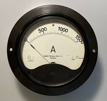 Antikes Amperemeter / Drehspuhlmessgerät 0-1500A