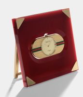 1960s Vintage Gucci Mechanical Travel Desk Clock