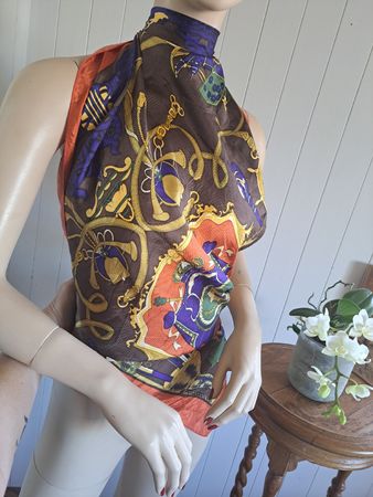 Foulard ALERIONE Seidenschal Schal Seide Carré Tuch
