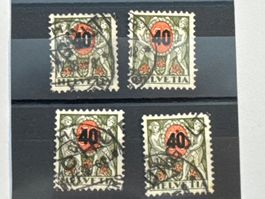 1937 Postaufbrauchmarken ZNr. 53, gestempelt