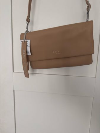 Tasche biscotti Leder neu mit Etikett beige Leder