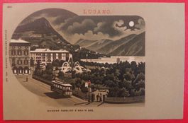 LUGANO ; Giardino e Monte Bre // Studio Artistico 1900